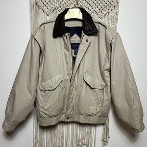 GANT Vintage Rugger Utility Field jacket 100% cotton & Genuine LeatherSize Large